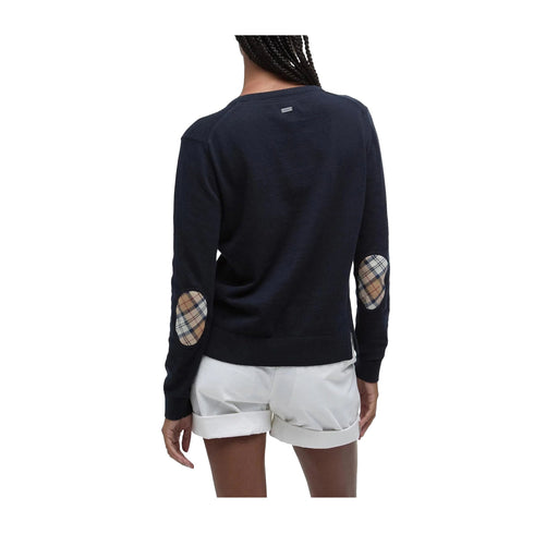 Barbour Cardigan Cardigan Donna Bredon con toppe 10 - Francavilla Moda